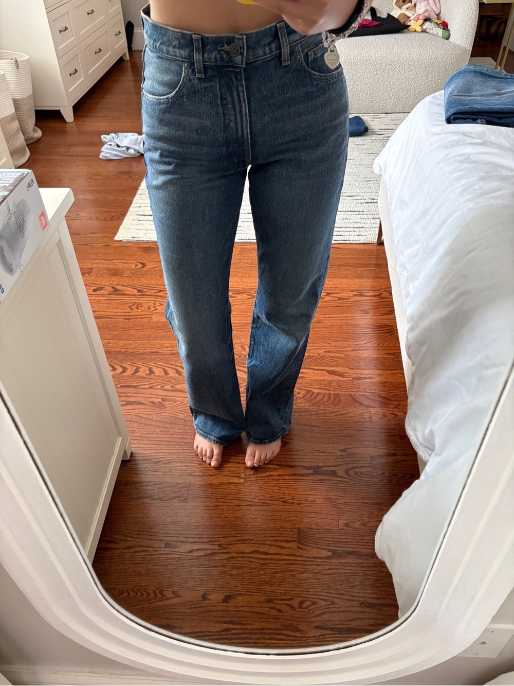 High-Rise boot cut Leg Women’s Jeans - Dark Blue